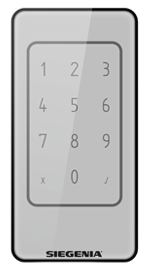 ZKS Keypad Blende Silbergrau